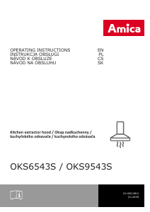 Instrukcja Amica OKS 6543 S Okap kuchenny