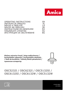 Manual Amica OSC 6132 W Cooker Hood