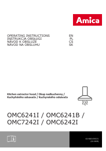 Manual Amica OMC 6241 B Cooker Hood
