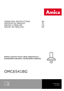 Instrukcja Amica OMC 6541 BG Okap kuchenny