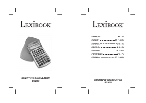 Manual de uso Lexibook SC200i Calculadora