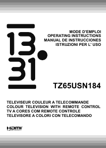 Manual de uso 1331 TZ65USN184 Televisor de LCD