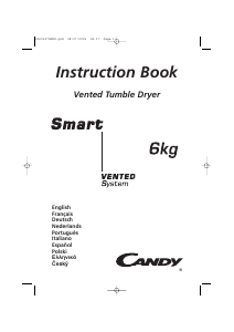 Mode d’emploi Candy CV1 16-SY Sèche-linge