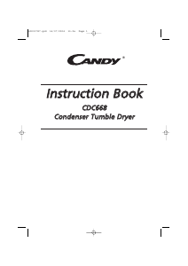 Handleiding Candy CDC 668-47 Wasdroger