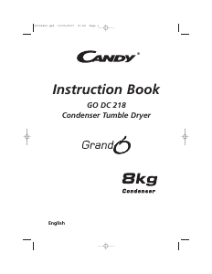 Handleiding Candy GO DC 218-80 Wasdroger