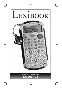 Manual de uso Lexibook SC500 Calculadora