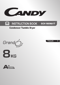Mode d’emploi Candy GCH 980NA1T-47 Sèche-linge