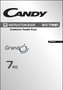 Bedienungsanleitung Candy GCC 770NBT-84 Trockner