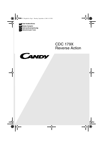 Manuale Candy CDC 165-83 Asciugatrice