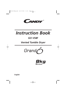 Handleiding Candy GOV 58F-80 Wasdroger