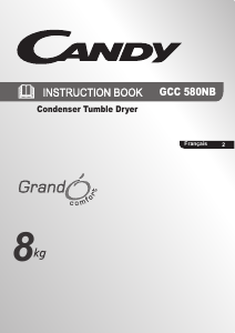 Mode d’emploi Candy GCC 580NB-47 Sèche-linge