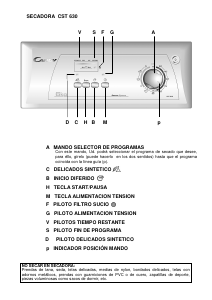 Manual de uso Candy CST 630-ARG Secadora