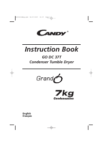 Mode d’emploi Candy GO DC 37T-47 Sèche-linge