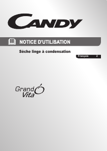 Mode d’emploi Candy GVC D81BX-47 Sèche-linge