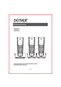 Bruksanvisning Denver DDP-660 Trådlös telefon