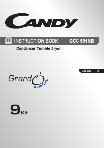 Bruksanvisning Candy GCC 591NB-80 Torktumlare