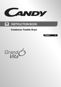 Bruksanvisning Candy GVC D81BB-80 Torktumlare