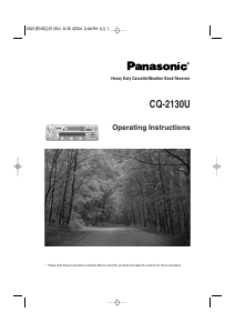 Manual Panasonic CQ-2130U Car Radio