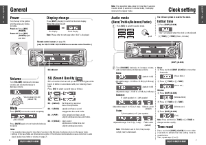 Manual Panasonic CQ-C1110W Car Radio
