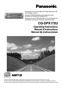 Manual Panasonic CQ-DPX172U Car Radio