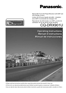 Manual Panasonic CQ-DRX901U Car Radio