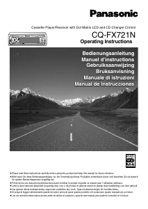 Manual Panasonic CQ-FX721N Car Radio