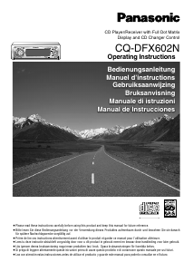 Manual Panasonic CQ-DFX602N Car Radio