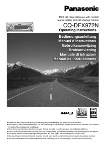Manual Panasonic CQ-DFX972N Car Radio