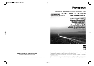 Manual Panasonic CQ-RD143N Car Radio