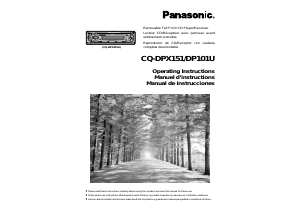 Manual Panasonic CQ-DPX151U Car Radio