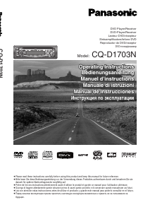 Manual de uso Panasonic CQ-D1703N Radio para coche