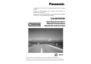 Manual Panasonic CQ-DFX572U Car Radio