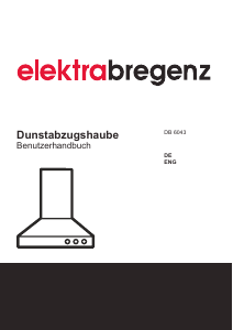 Bedienungsanleitung Elektra Bregenz DB 6043 Dunstabzugshaube