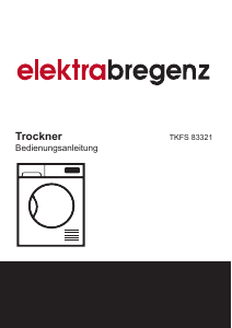 Bedienungsanleitung Elektra Bregenz TKFS 83321 Trockner