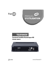 Mode d’emploi Telefunken TSFHD 3000 B (Fransat) Récepteur numérique