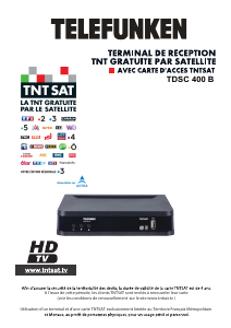 Mode d’emploi Telefunken TDSC 400 B (TNT Sat) Récepteur numérique
