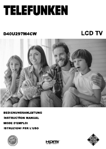 Manual Telefunken D40U297M4CW LCD Television