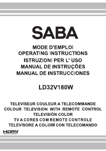 Handleiding SABA LD32V180W LCD televisie