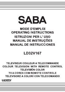 Manual SABA LD32V167 LCD Television