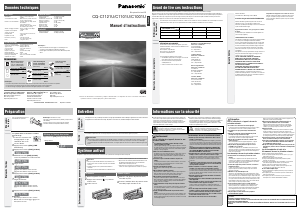 Mode d’emploi Panasonic CQ-C1001U Autoradio