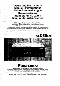 Manual Panasonic CQ-D55LEE Car Radio