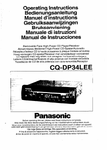 Handleiding Panasonic CQ-DP34LEE Autoradio