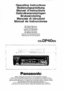 Handleiding Panasonic CQ-DP40EN Autoradio