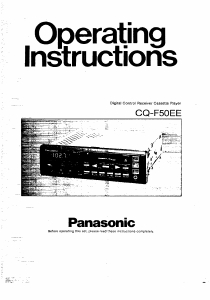 Handleiding Panasonic CQ-F50EE Autoradio