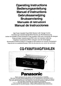 Bruksanvisning Panasonic CQ-FX44LEN Bilradio