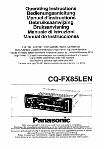 Manual Panasonic CQ-FX85LEN Car Radio