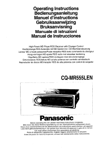 Manual Panasonic CQ-MR555LEN Car Radio