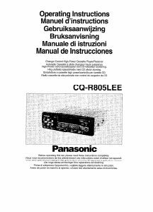 Handleiding Panasonic CQ-R805LEE Autoradio