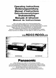Manual Panasonic CQ-RD50LEN Car Radio