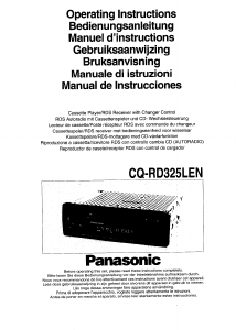 Handleiding Panasonic CQ-RD325LEN Autoradio